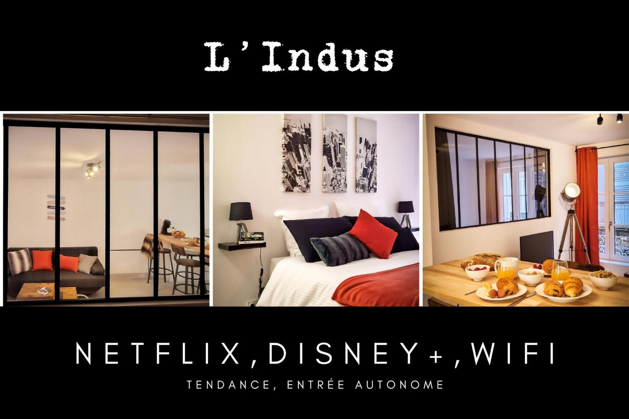 L'Indus 3 Etoiles Wifi, Netflix, Disney, Coeur De Bastide 鲁埃格自由城 外观 照片